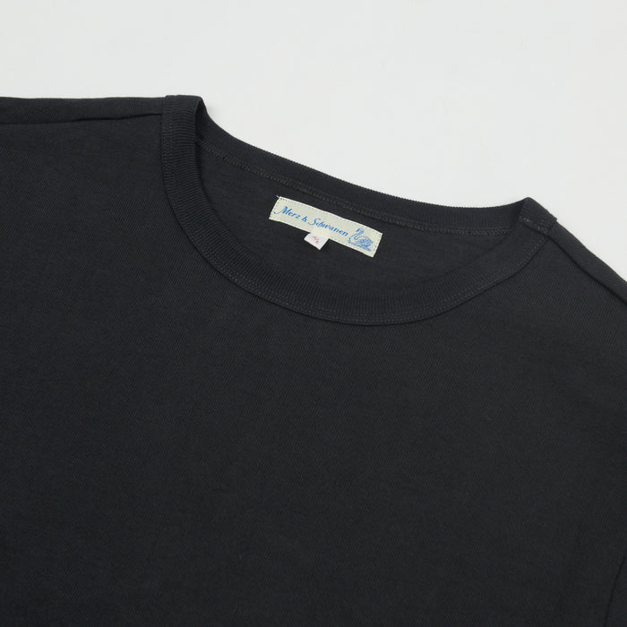 Merz b. Schwanen 'The Originals' 2S18 Heavyweight Long Sleeve T-Shirt - Charcoal