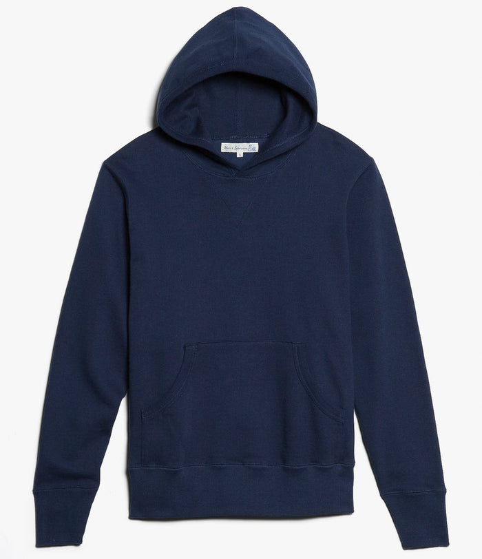 Merz b. Schwanen 'The Originals' 382 Hooded Sweatshirt - Ink Blue