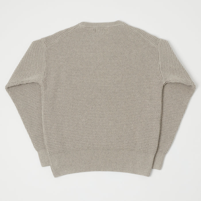Merz b. Schwanen Waffle Knit Pullover - Grey Melange