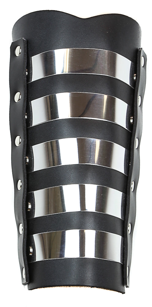 Metal Strap Leather Gauntlet