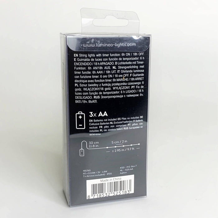 Micro Battery Operated LED String Lights Warm White - Hicks Nurseries