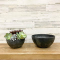 Napa Bowl Planter Black - 10-inches - Hicks Nurseries
