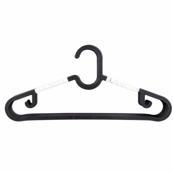 Non Slip Plastic Clothes Hangers, Pack of 10, Slim Space Saving