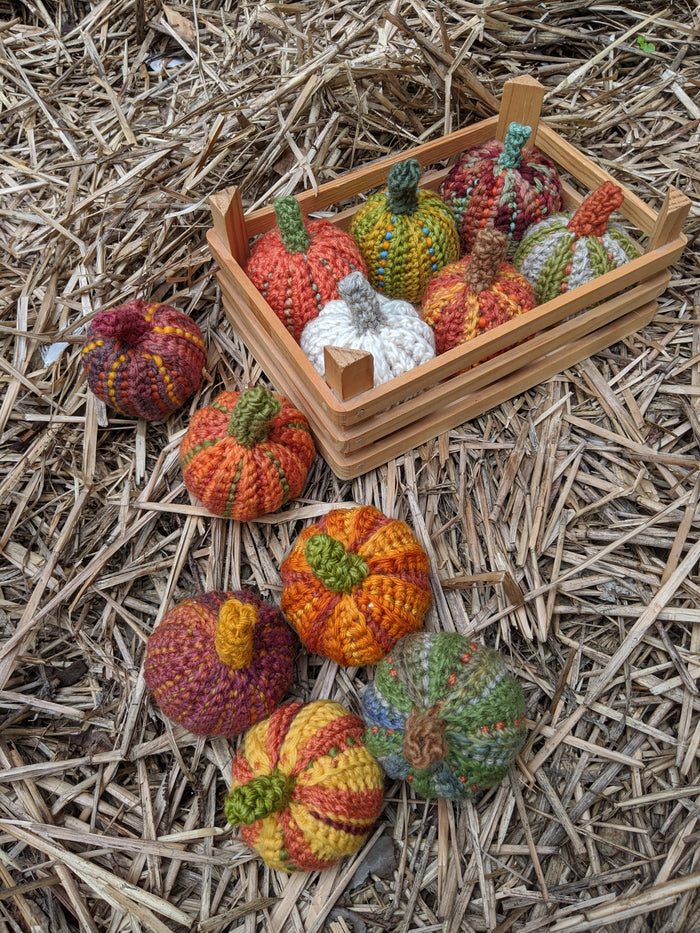One-of-a-Kind Hand Crocheted Pumpkins