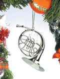 OSFH10 - Silver French Horn Ornament Gift Boxed