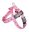 Pink Skulls BullHug Dog Harness – Non-Choking, Adjustable