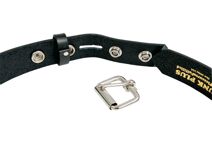 Plain Black 1 1/4" Wide Belt Genuine Leather