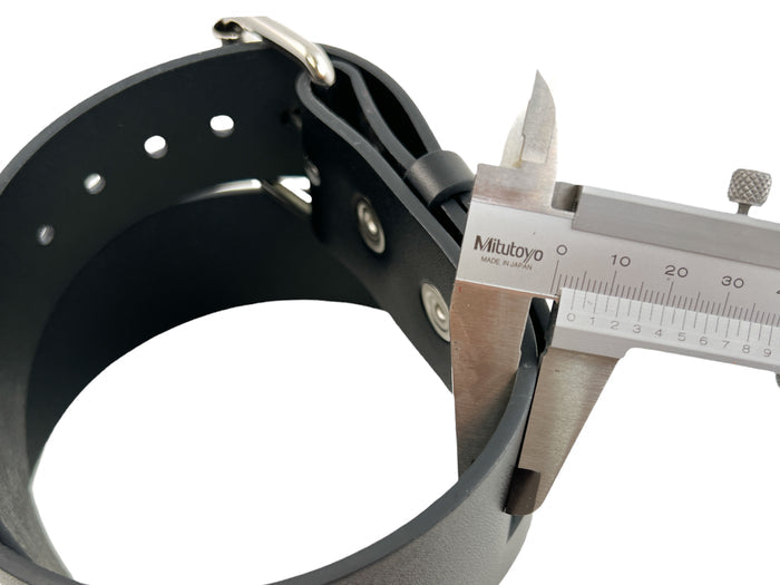 Plain Black 1 3/4" Wide Belt Genuine Leather