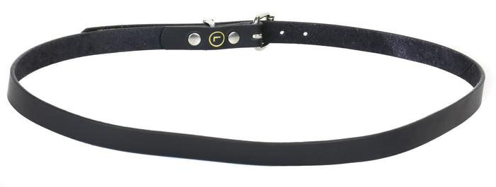 Plain Black 3/4" Wide Belt Genuine Leather