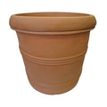 Planter - Basic Rim - Terra Cotta - 24-inch - Hicks Nurseries