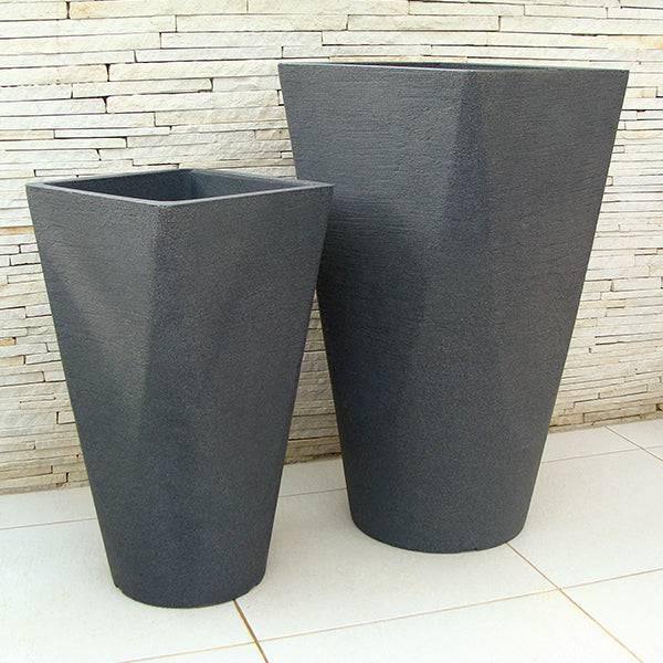 Planter - Euro Fusion - Black - 14"x26" - Hicks Nurseries