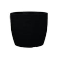 Planter - Euro Round - Black - 16-inch - Hicks Nurseries