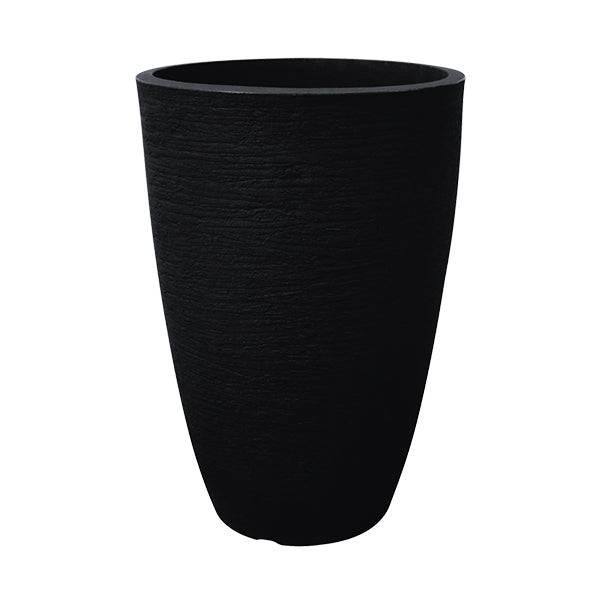 Planter - Conical - Black - 21-inch - Hicks Nurseries