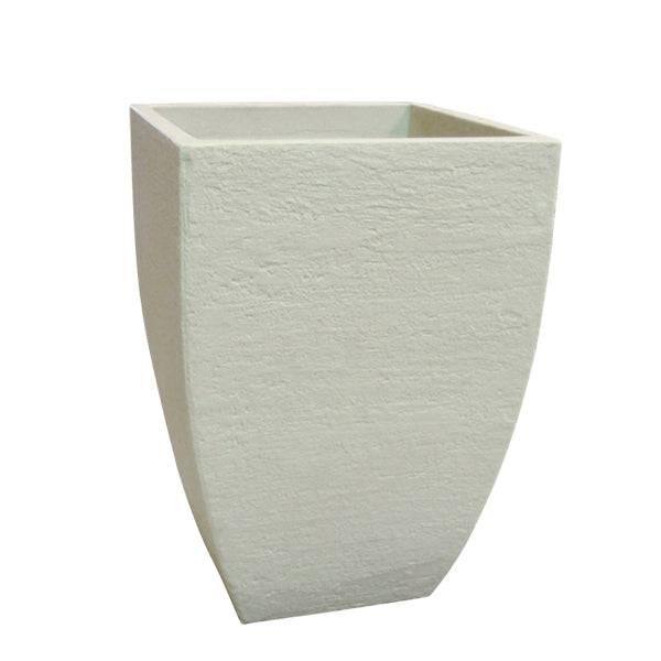Planter - Square - Off White - 18" x 30" - Hicks Nurseries