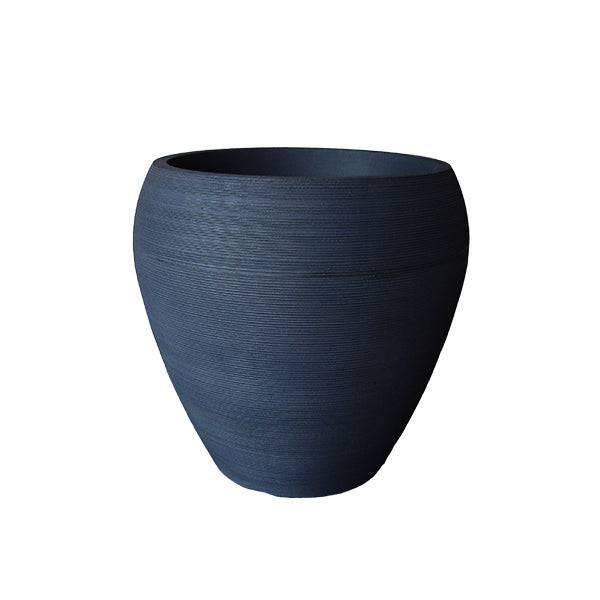 Planter - Ellipse - Charcoal - 16-inch - Hicks Nurseries