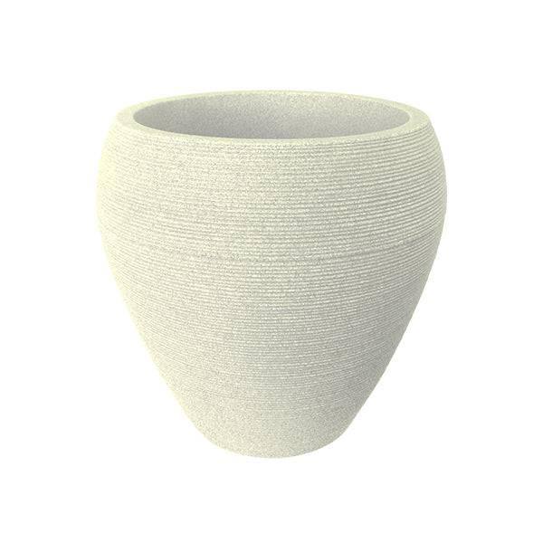 Planter - Ellipse - Off White - 16-inch - Hicks Nurseries