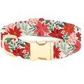 Poinsettia Dog Collar