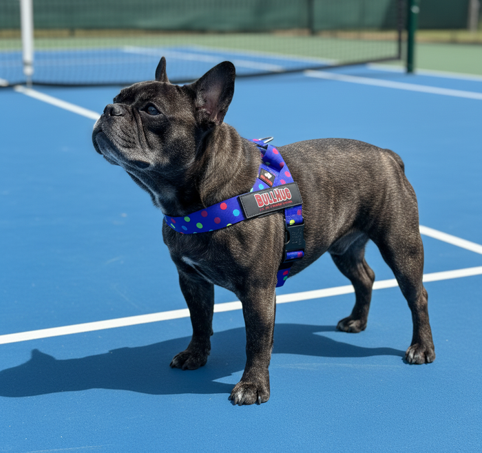 Polka Dots BullHug Dog Harness – Non-Choking, Adjustable