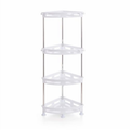 Portable 4 Tier Plastic Corner Shelf for Bathroom and Kitchen