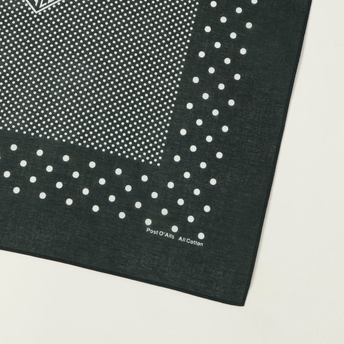 Post Overalls Dots Bandana - Charcoal