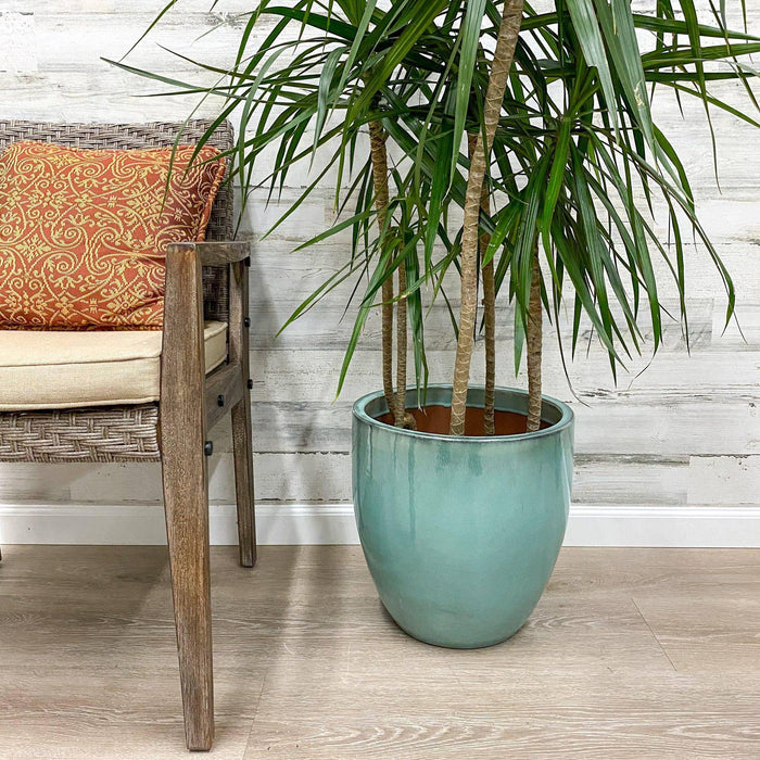 Procida Planter - Milk Blue - 15-inches - Hicks Nurseries