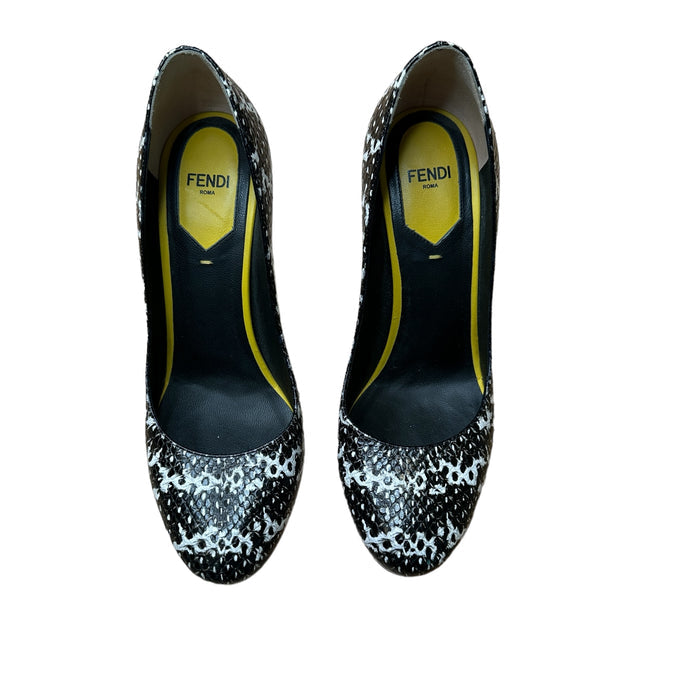 Python Embossed Heels - 7
