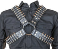 Real Bullet Leather Harness Nickel Shell Copper Tips  .223 Bullet