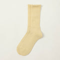 Rototo Loose Pile Crew Socks - Raw Beige