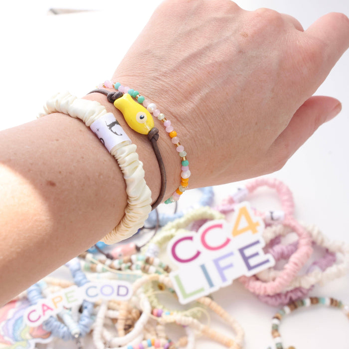 Sardine Fish Bracelet: Yellow / 6.5"