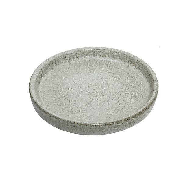 Saucer - Matteo - Off White - 10-inch - Hicks Nurseries
