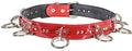 Shiny Patent Red Bondage Belt Large Rings