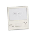 Silver Plated Picture Frame Wedding Theme with Engraving Plate Holds 4" x 6" Photo