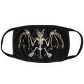 Skelli Bat White Face Mask fabric face covering mask