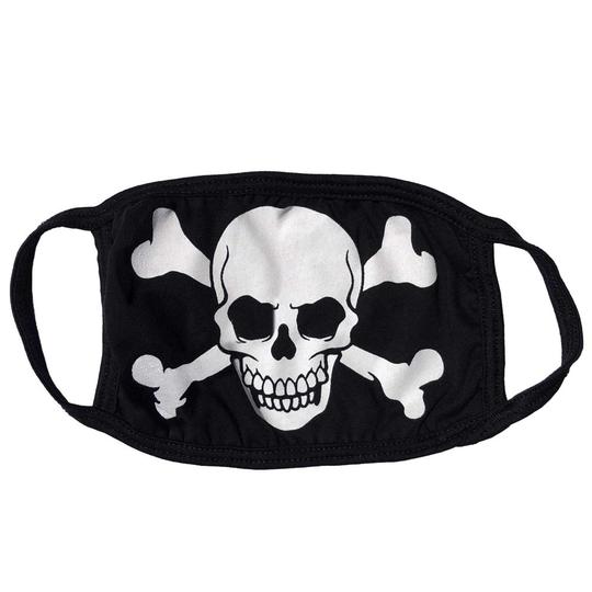 Skull Crossbones Face Mask fabric face covering mask