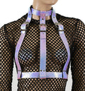 Snake Rainbow 3 Strap Suspender Style Vegan Leather Harness Multi Options