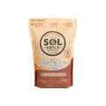 Sol Soil - Topper Original Sol - 1 Qt. comes in beige and brown packaging with a clear window showing small white rocks, ideal for potted plants. Available for Pick-Up & Delivery; features product details and the Sol Soils logo.