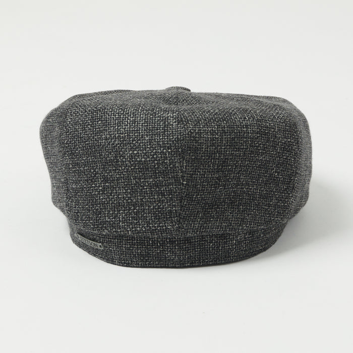 Stetson Hatteras 'Ellington' Wool/Linen Flat Cap - Charcoal