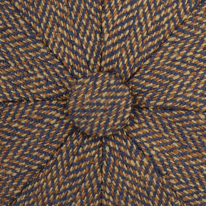 Stetson Hatteras Silk Herringbone Flat Cap - Brown Melange
