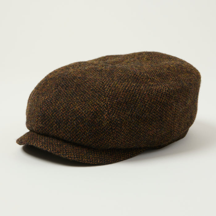 Stetson Hatteras Wool Flat Cap - Burned Orange