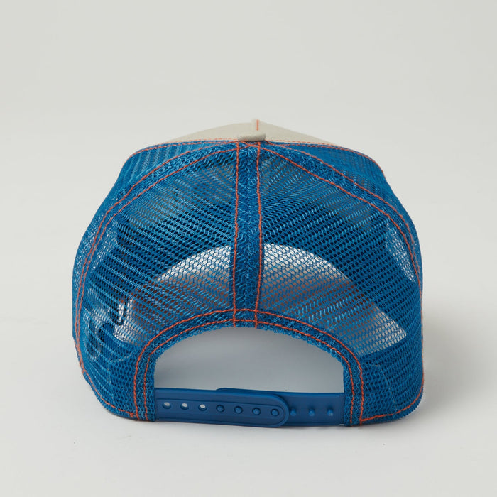 Stetson 'Stetson Garage' Trucker Cap - Orange/Blue