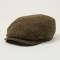 Stetson Wool Herringbone Driver Cap - Brown Melange