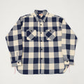 Sugar Cane Buffalo Check Work Shirt - Navy