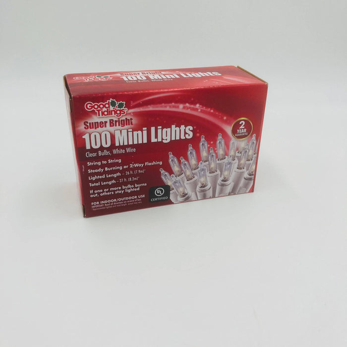 Super Bright Light Set - White Wire - Clear - Hicks Nurseries