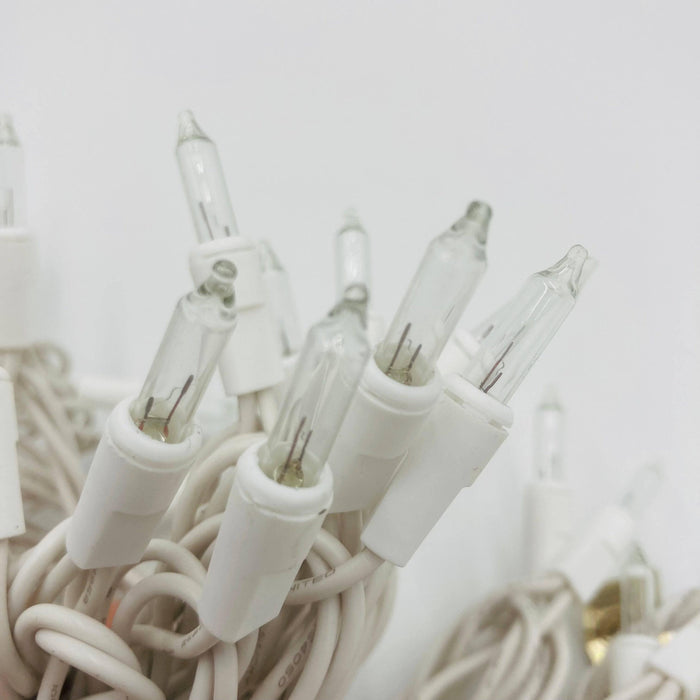 Super Bright Light Set - White Wire - Clear - Hicks Nurseries