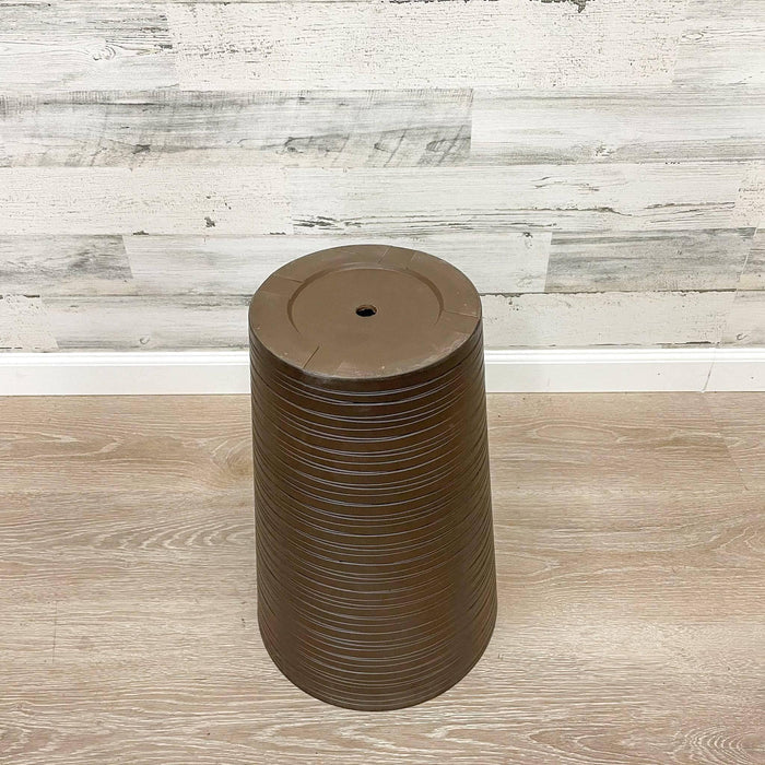 Tall Round Planter Chocolate - 12-inches - Hicks Nurseries