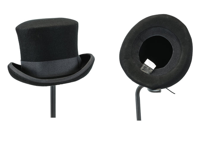 Top Hat Wool Felt Victorian Style Conch Mad Hatter Theater Rental Quality