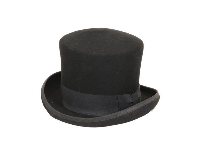 Top Hat Wool Felt Victorian Style Conch Mad Hatter Theater Rental Quality