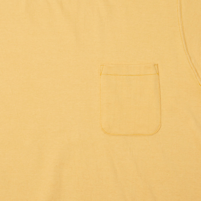 TOYS McCOY Ringer Pocket T-Shirt - Yellow/Charcoal