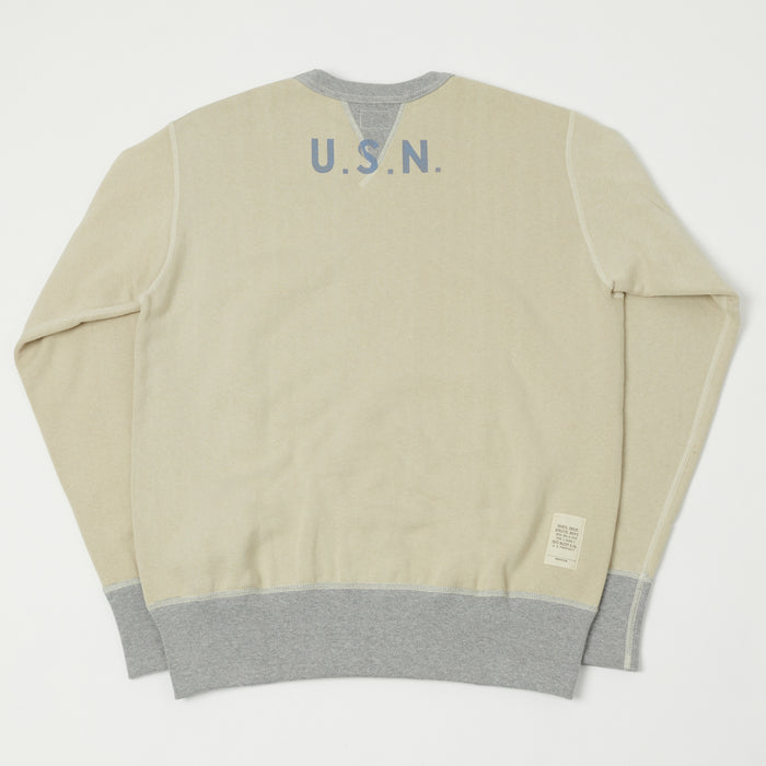 TOYS McCOY U.S.N Print Sweatshirt - Sand