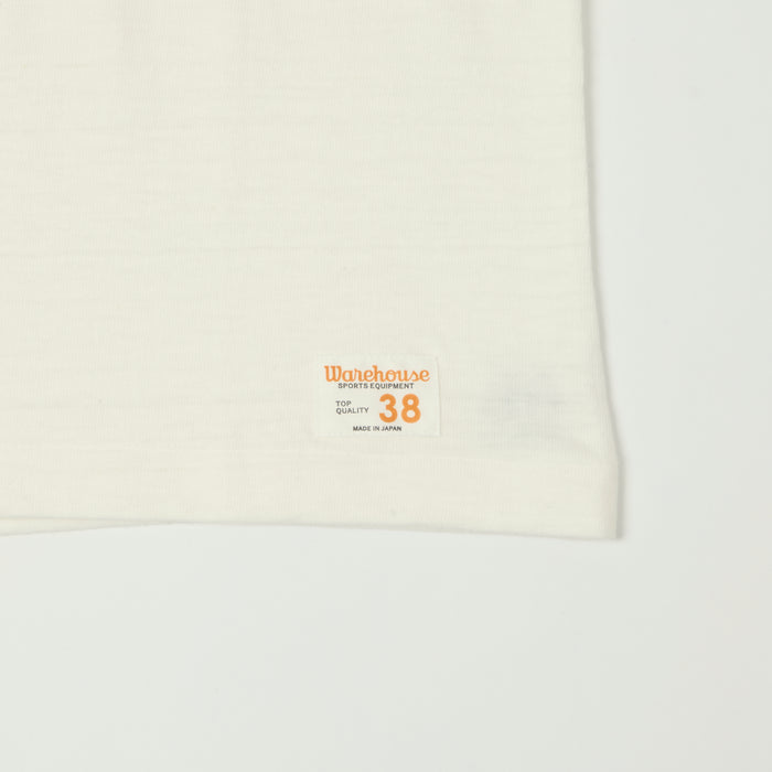 Warehouse & Co 4063 'No. 70' 3/4 Sleeve Football Tee - Off White